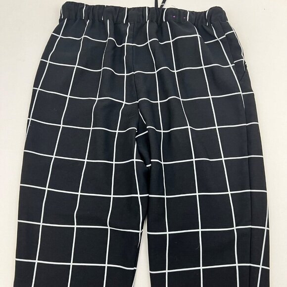 Merona Women’s Windowpane Jogger Dress Pants Black/White Size Medium Pockets - Picture 6 of 8